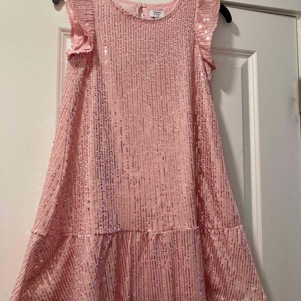 Girls Crown and Ivy glitter dress